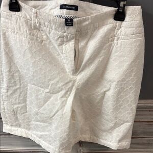 Lands' End Women's White Shorts
